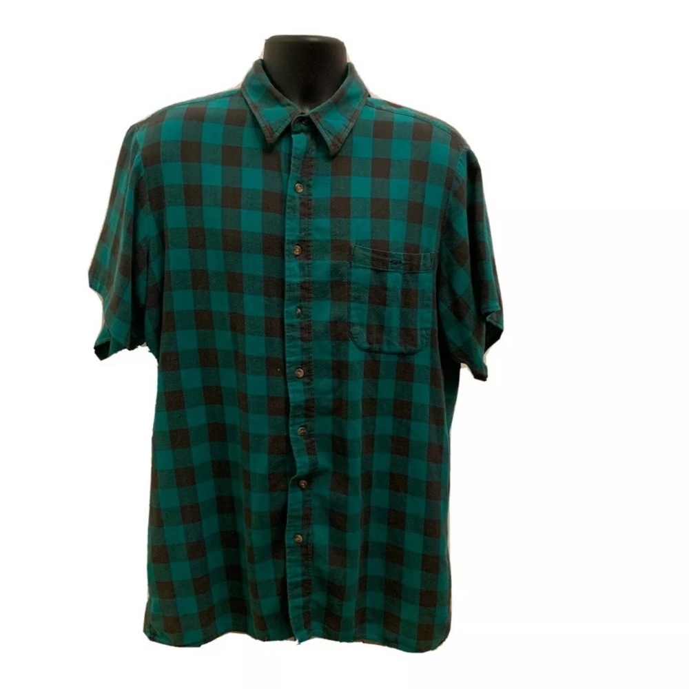Levi Strauss Blue Button Up Flannel Shirt Size XL